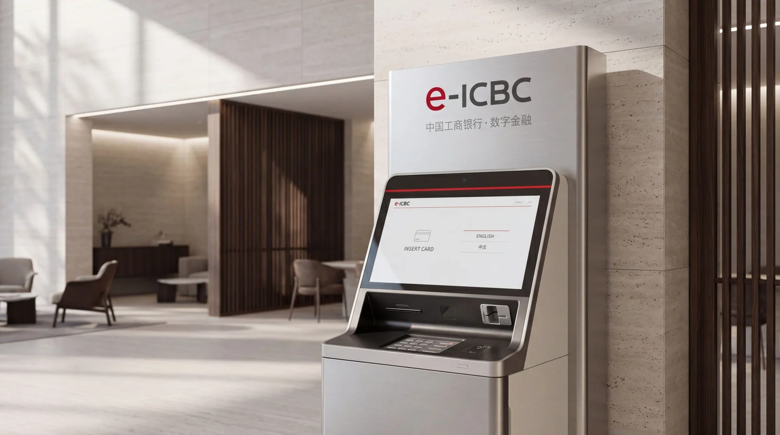 e-ICBC数字金融品牌标志设计 · 品牌应用