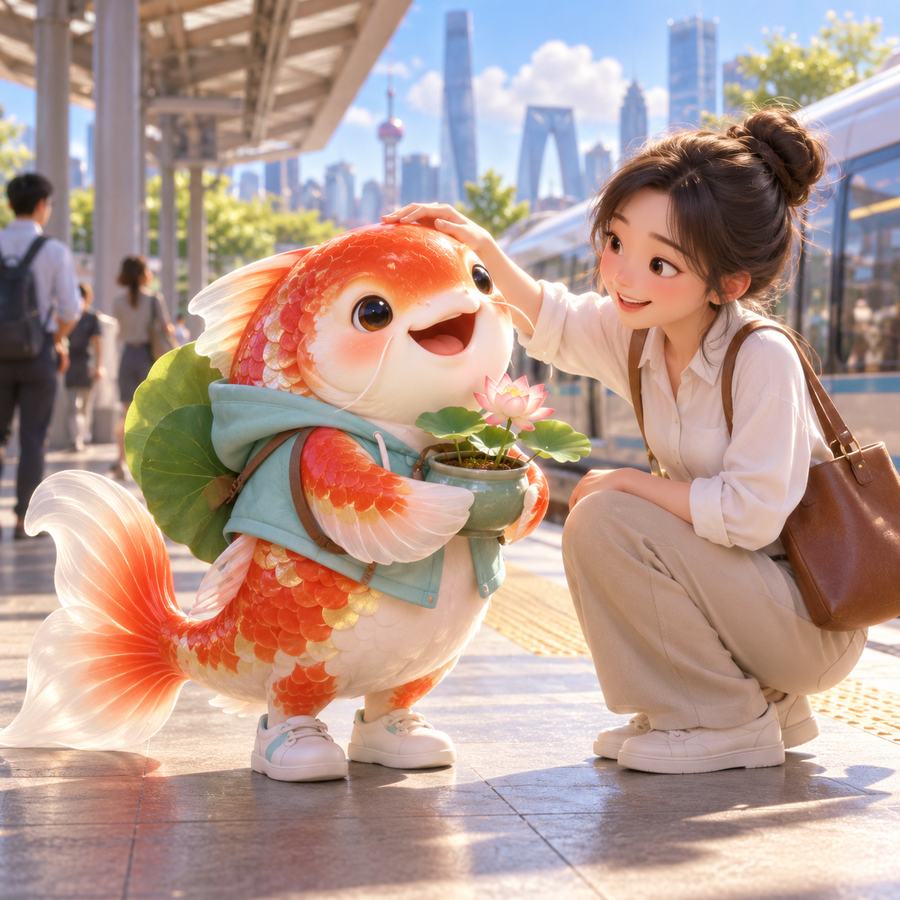 朱鳞锦鲤 温暖陪伴