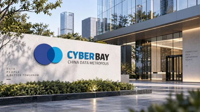 CYBERBAY 中国数据湾｜品牌标志与识别应用，项目设计展示